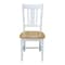 International Concepts San Remo Splatback Chair, Set of 2, White/Natural C02-10P - alternate 8